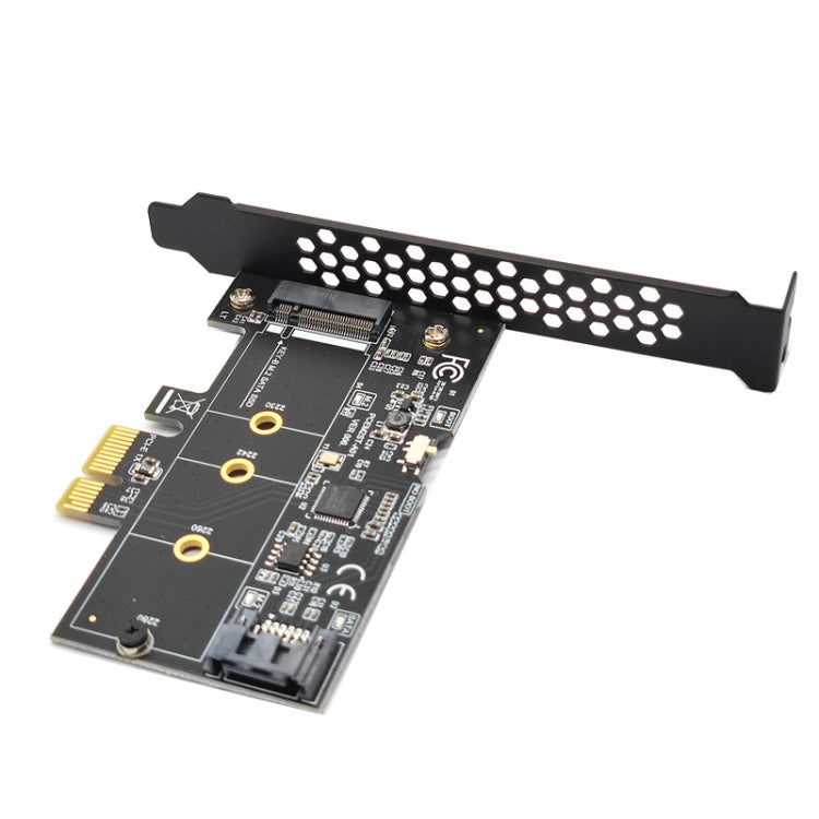 PCI-E to SATA3.0+M2 NGFF Expansion Card 6G Hard Disk Transfer Card