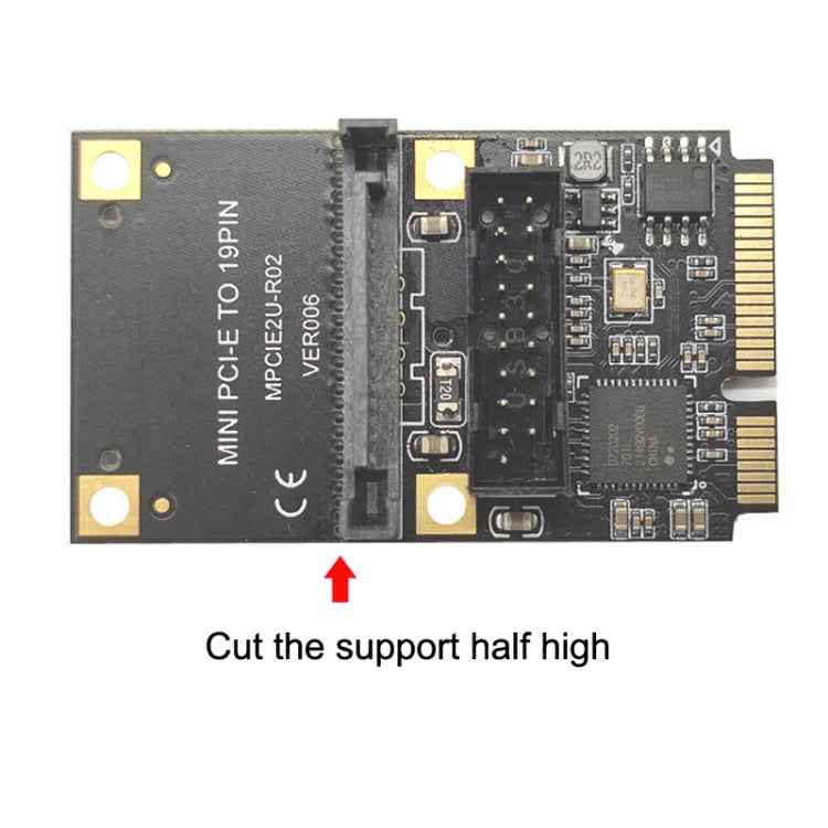 Mini PCI-E To USB3.2 GEN1 Front 19Pin 2 Ports Transfer Card Supports Half High My Store