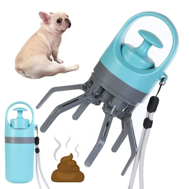 Six-claw Dog Pooper Scooper With Built-in Poop Bag Dispenser - Reluova