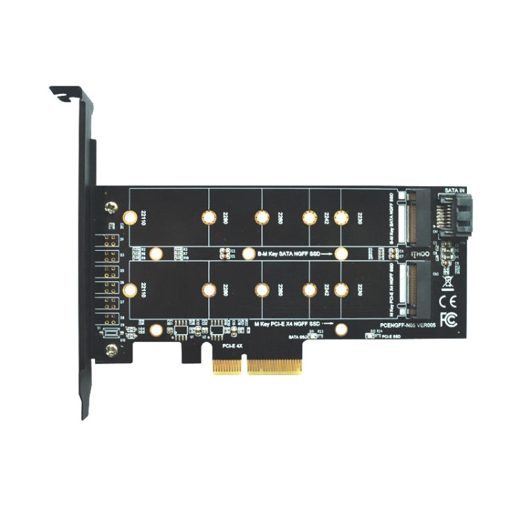 M.2 PCIe SSD Adapter Card PCIE 4x to M.2 Key M B Dual Interface Card My Store