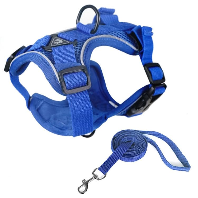 Pet Vest Harness + Traction Rope Set Reflective Breathable Dog Cat Harness - Reluova