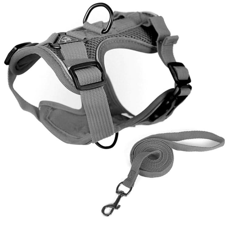 Pet Vest Harness + Traction Rope Set Reflective Breathable Dog Cat Harness - Reluova