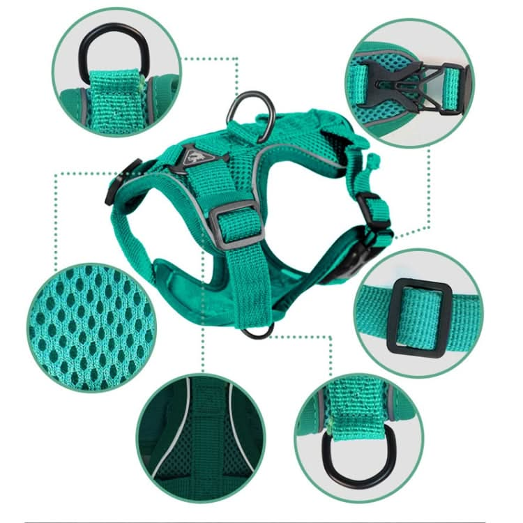 Pet Vest Harness + Traction Rope Set Reflective Breathable Dog Cat Harness - Reluova