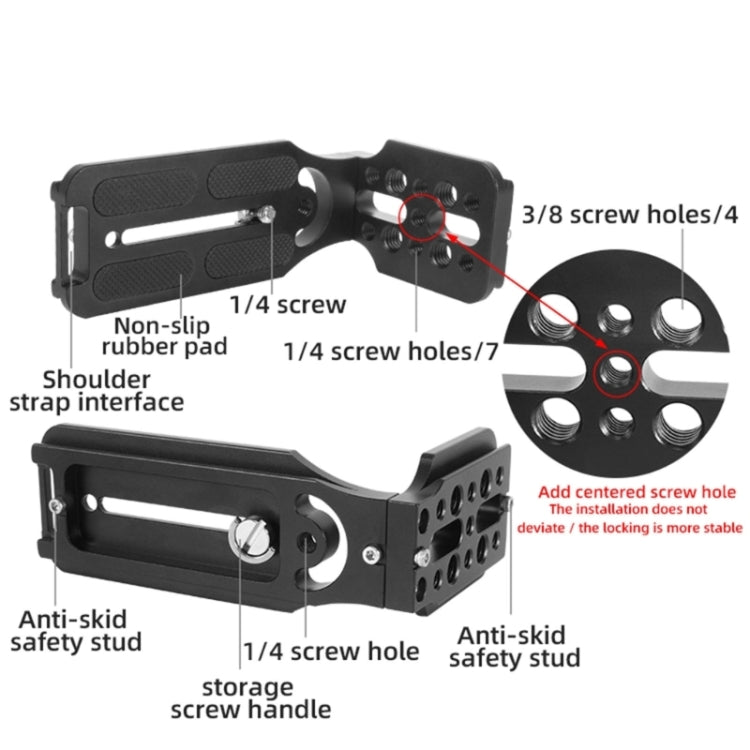 BEXIN  L130-50C Camera Quick Release Plate L-shaped Vertical Board