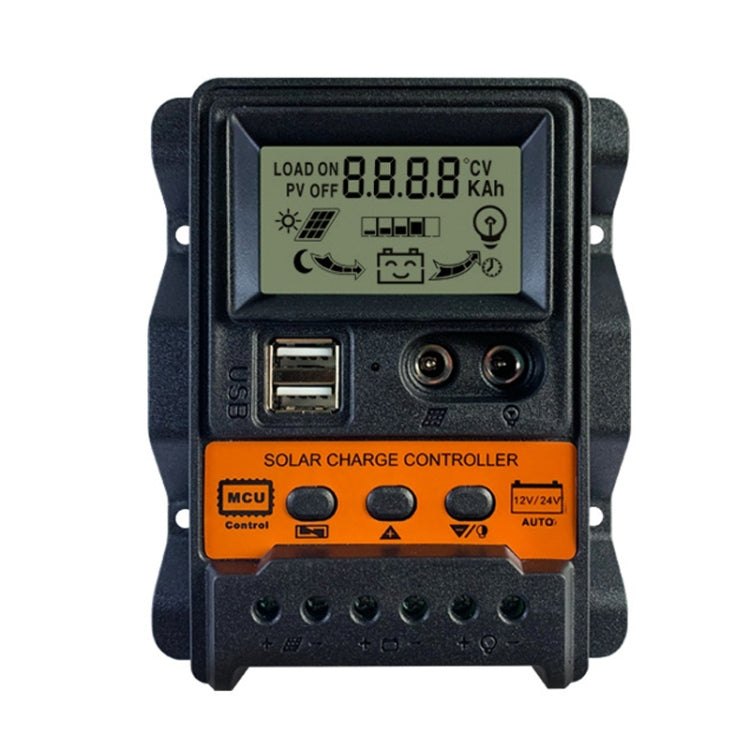 Dual DC Current Display 12V24V Solar Controller LCD PWM Photovoltaic Power Generation Controller Reluova