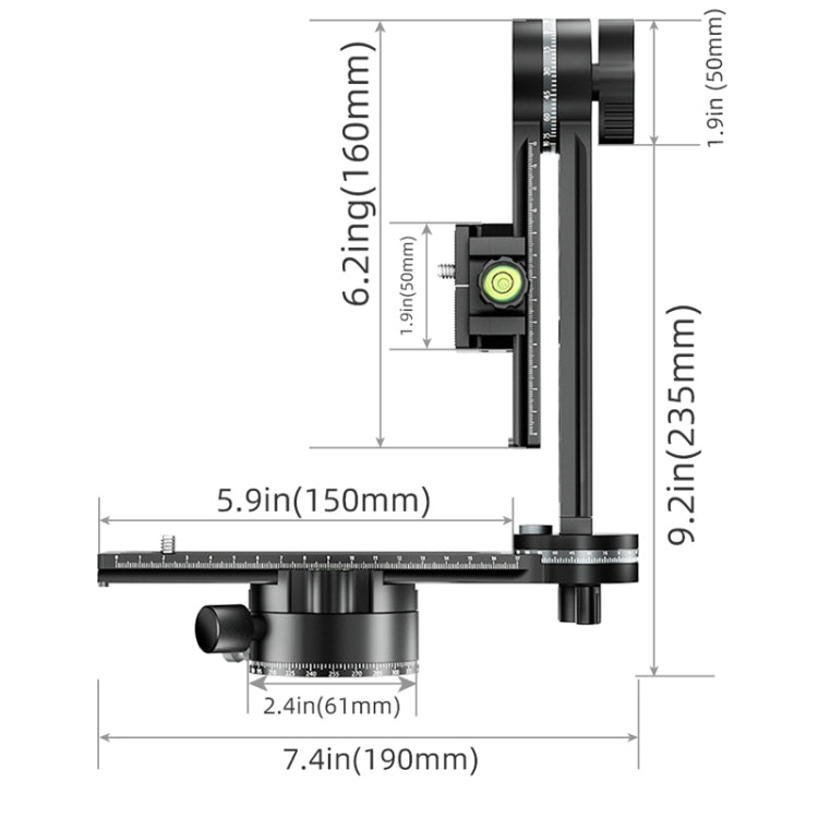 BEXIN  GH-720A Tripod Head  720 Degree Rotating Panorama Head