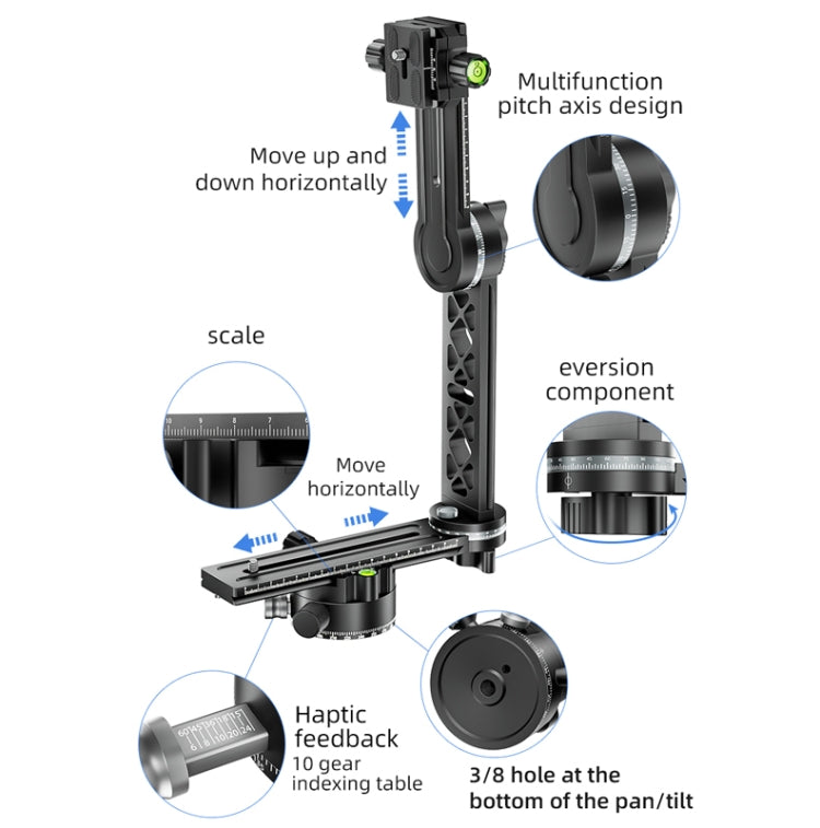 BEXIN  GH-720A Tripod Head  720 Degree Rotating Panorama Head