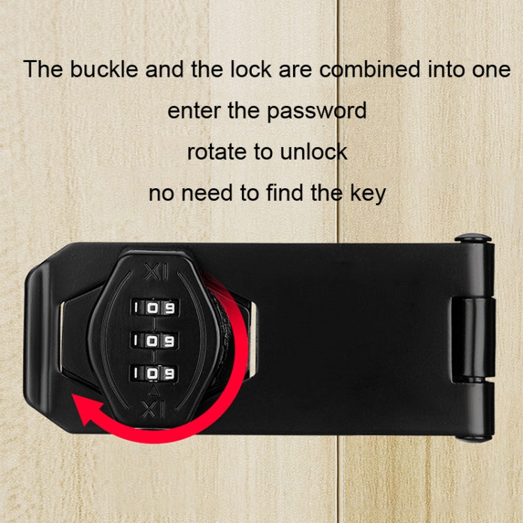 Stick Nail Dual Use Free Punch Cabinet Door Combination Lock Anti-Theft Drawer Lock My Store