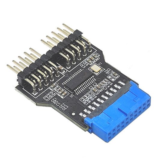 USB3.0 19Pin to Dual 9Pin Connectors Header Female 1 to 2 Male Board 9-Pin USB 2.0 HUB My Store