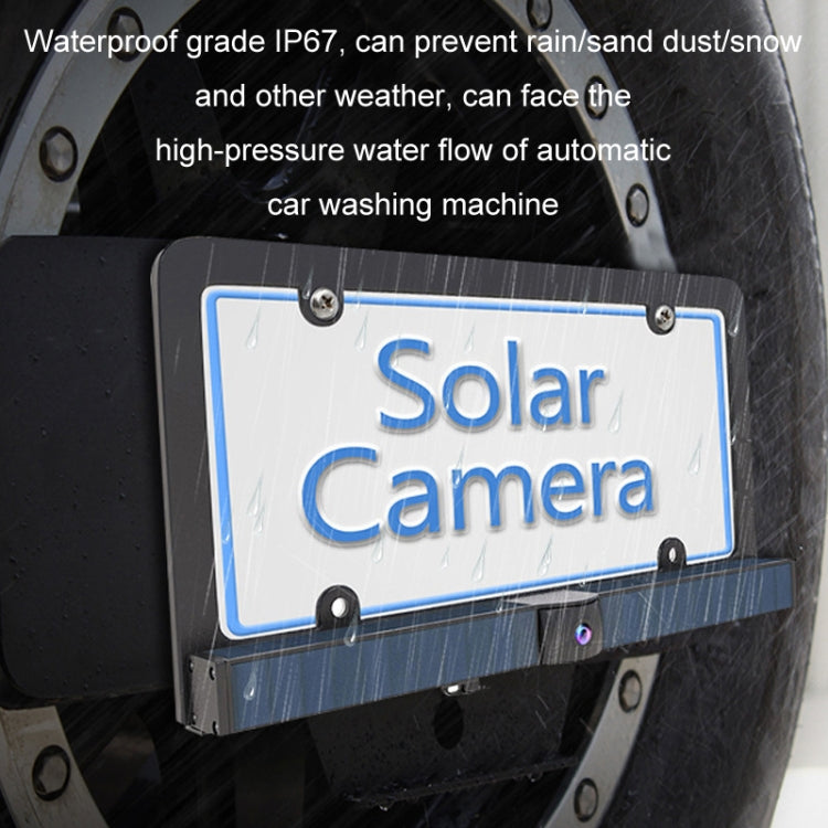 Solar HD Wireless Integrated License Plate Frame Display Camera