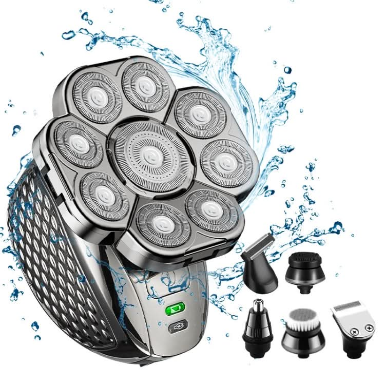 9 Knife Head Multifunctional USB Shaver Full Body Water Washing Shaver Men Hair Bald-Reluova