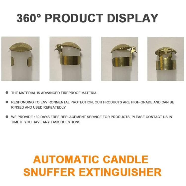 Automatic Candle Extinguisher Metal Candle Extinguishing Fire Clamp Candle Extinguisory Cover My Store