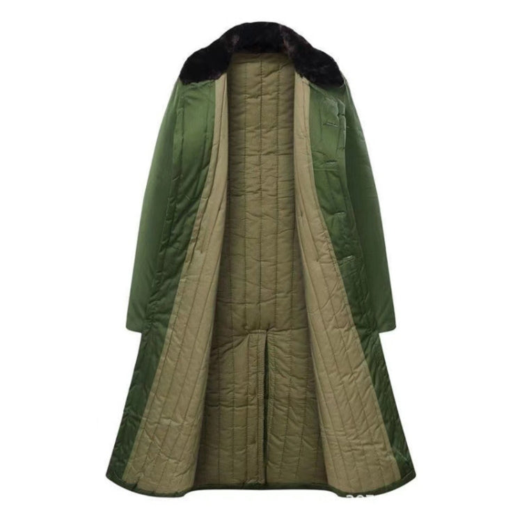 Long Civil Disaster Relief Cotton Coat Windproof Lengthened Cold-proof Fleece Thickened Cotton Coat