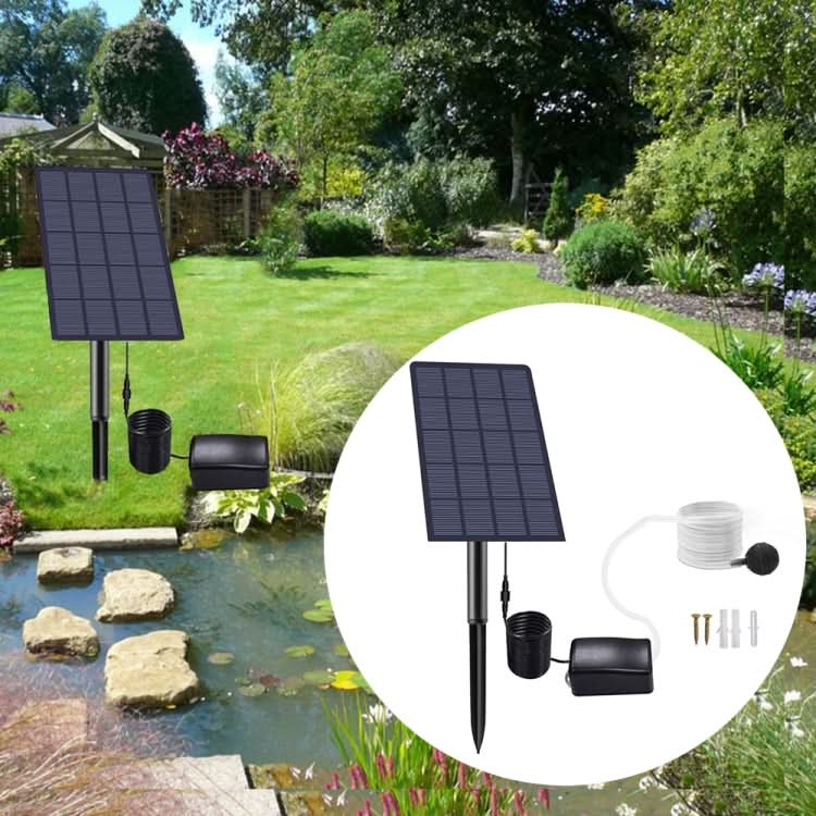 5V/2.5W Solar Direct Drive Aeration Pump Battery Free Solar Drive Oxygen Pump DC Fish Pond Aerator - Reluova