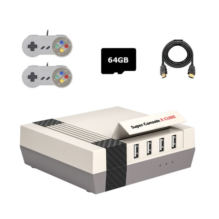 Super Console X Cube Wired Retro TV Video Game Console Built-in 50+ Emulators,EU Plug Reluova