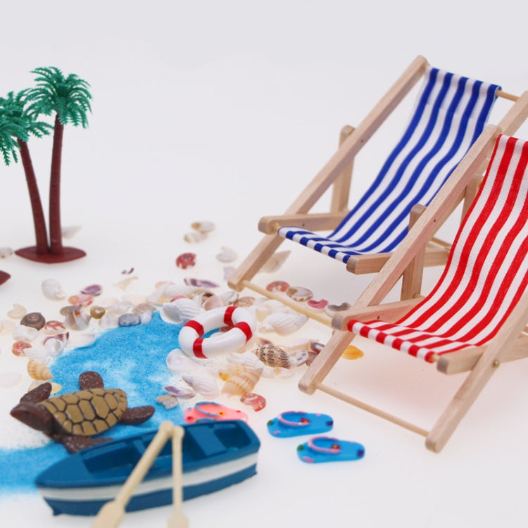 Mini Beach Set Miniature Model Ornament Summer Ocean Simulation Scene Photo Decoration Props My Store