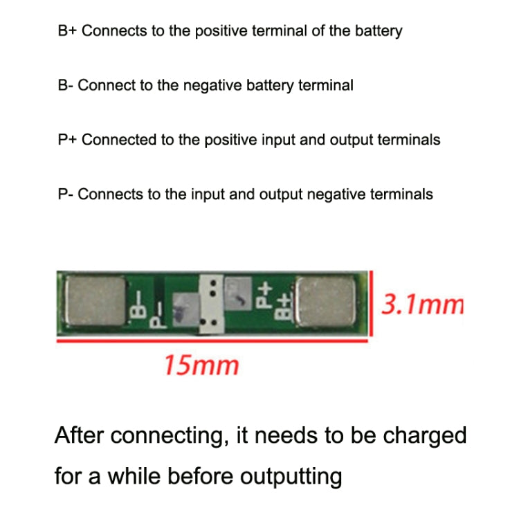 10pcs 3.7V Lithium Battery Protection Board Polymer Overcharge and Overdischarge Protection Board