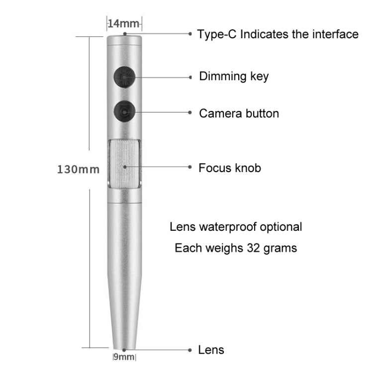 5 Million Digital Electron Microscope Magnifying Dermatoscope