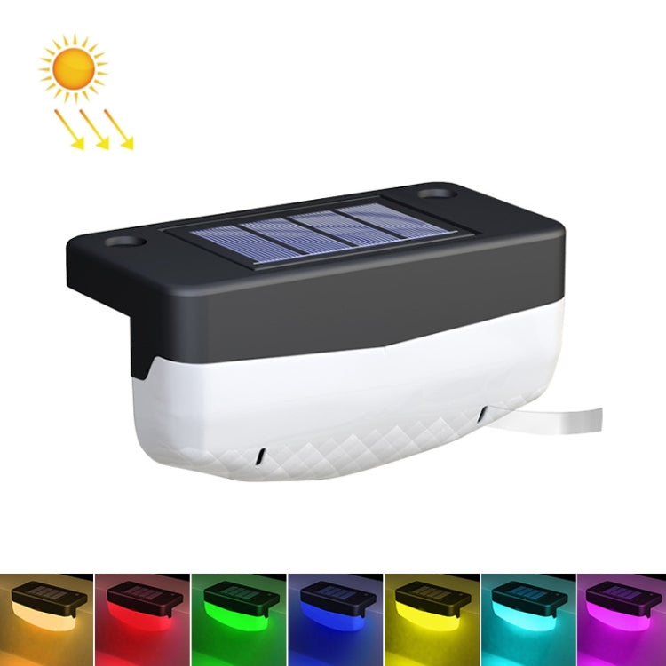 RGB Solar Step Light Outdoor Garden IP65 Waterproof Courtyard Light Smart Light Sense Villa Floor Foot Light