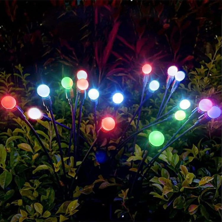 2sets Solar Firefly Lights Christmas Outdoor Garden Waterproof Lawn Lights