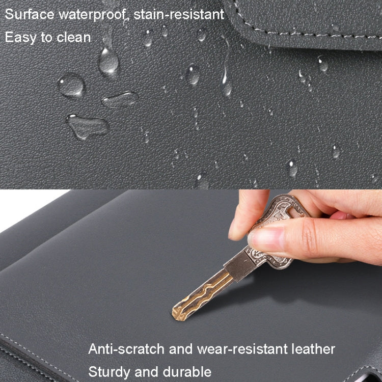 Elastic Button Laptop Waterproof PU Handbag My Store