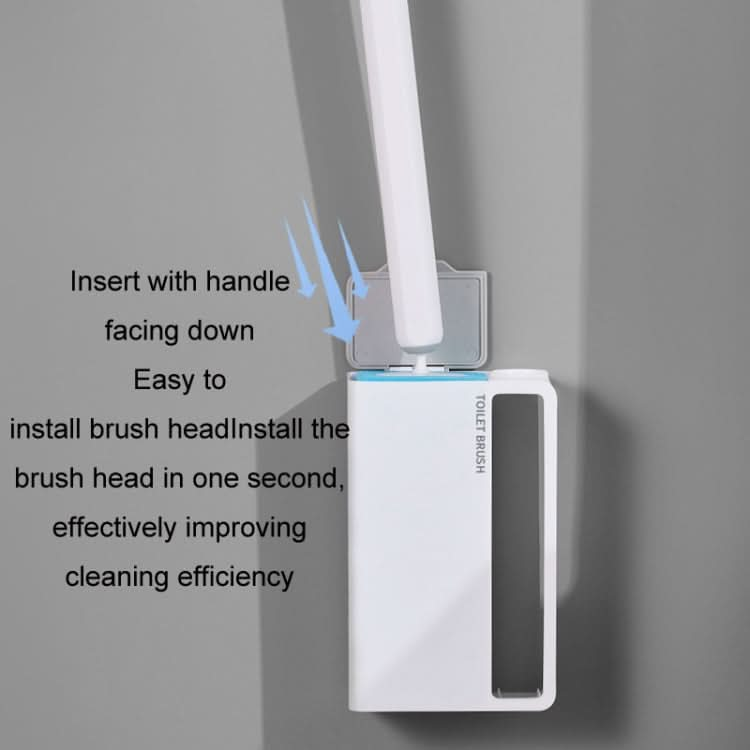 Household Wall Mounted Long Handle Disposable Toilet Brush Set