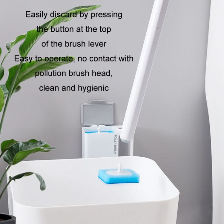 Household Wall Mounted Long Handle Disposable Toilet Brush Set