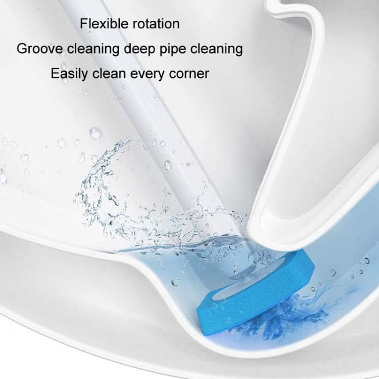 Household Wall Mounted Long Handle Disposable Toilet Brush Set