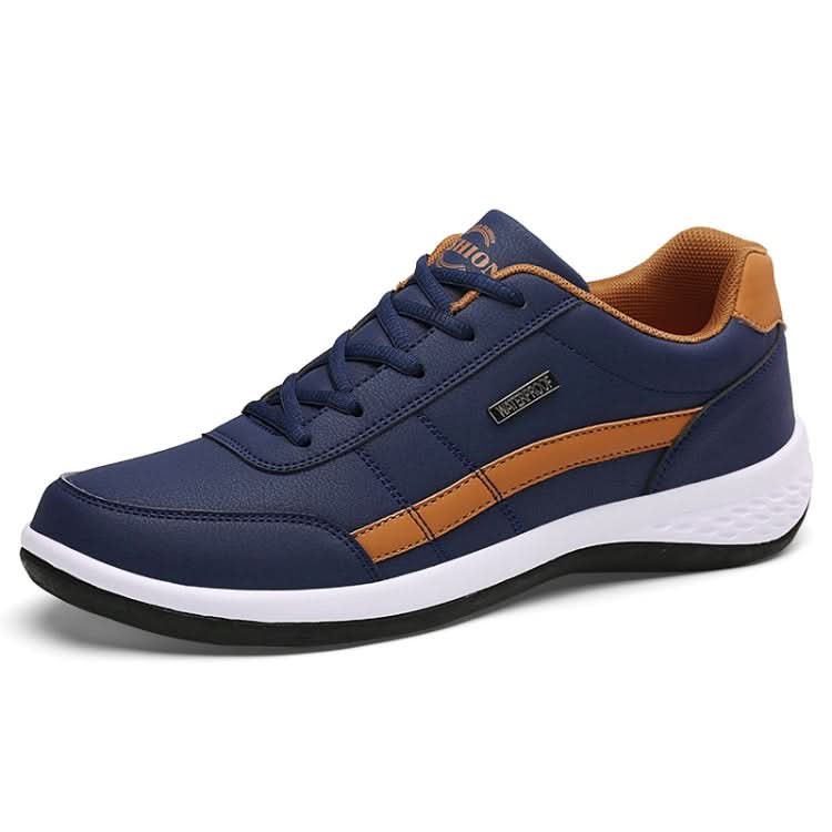 Leather Men Casual Shoes Breathable Leisure Male Sneakers All-match Men Shoes, Series 2 Reluova