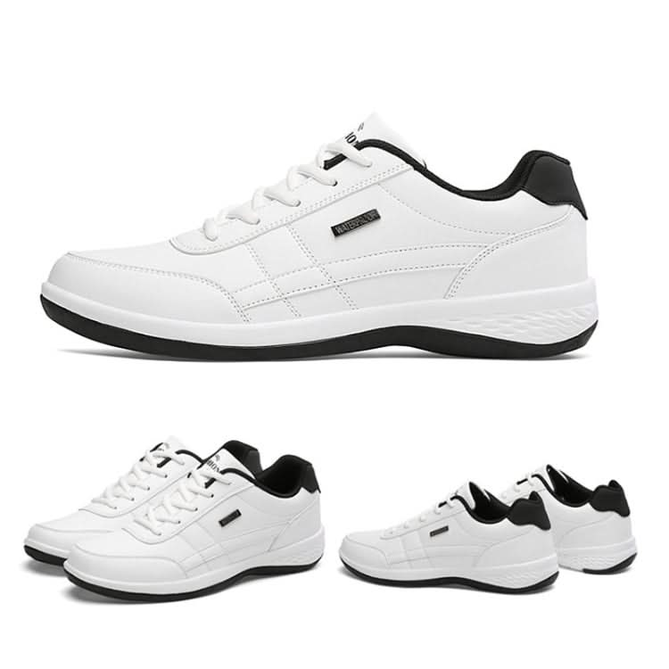 Leather Men Casual Shoes Breathable Leisure Male Sneakers All-match Men Shoes, Series 1 Reluova