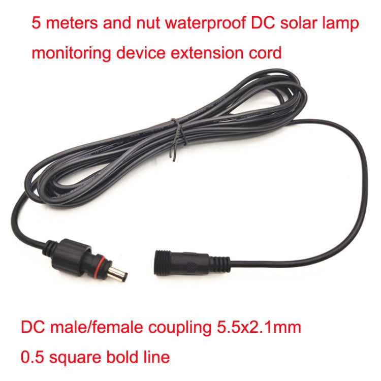 5m 12V/24V Monitoring Universal DC Pump Solar Light Extension Cable