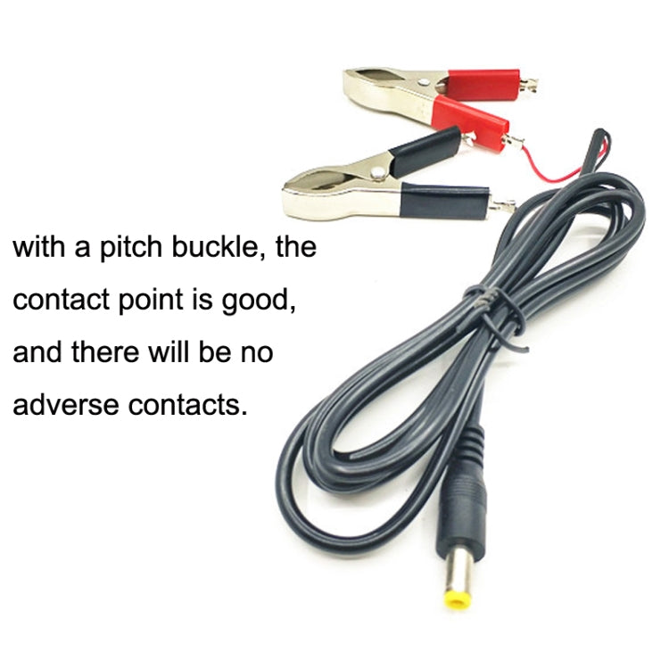 1.5m 12V/24V General Battery Red Black Crocodile Wire Clip LED Power Clip Cable