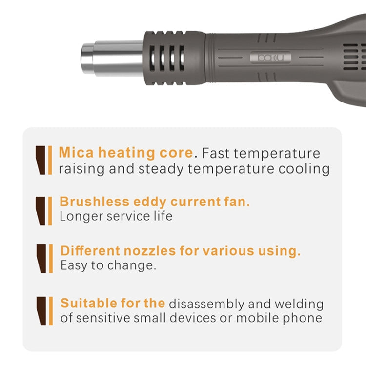 BAKU BA-601C+ Digital Display 2-In-1 Electric Soldering Iron Heat Exchanger Mobile Phone Maintenance Desoldering