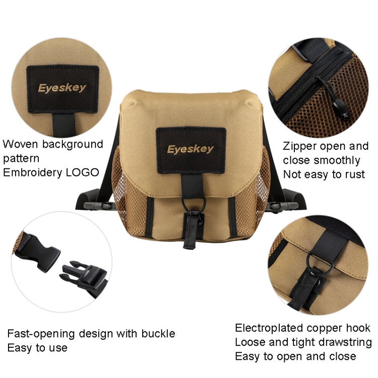 Eyeskey Double Tube Telescope Backpack Large Caliber Outdoor Travel Portable Bag Reluova