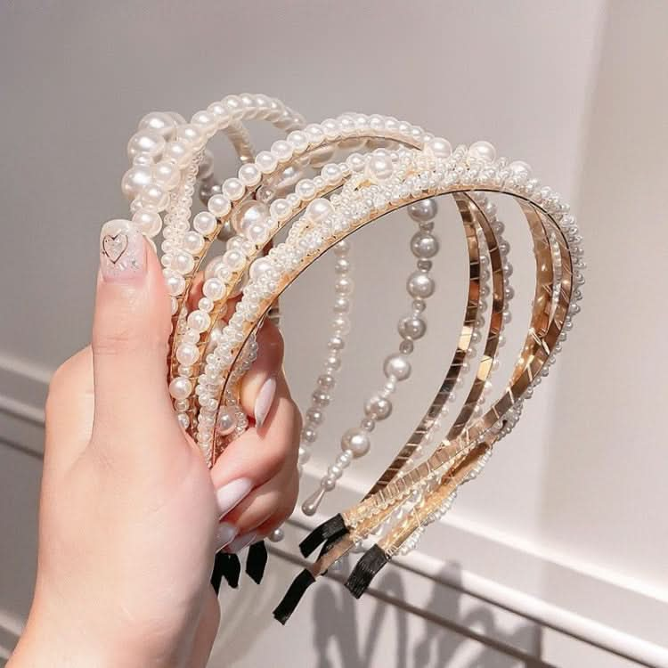 Sweet Pearl Headband Retro Versatile Hair Accessories Reluova