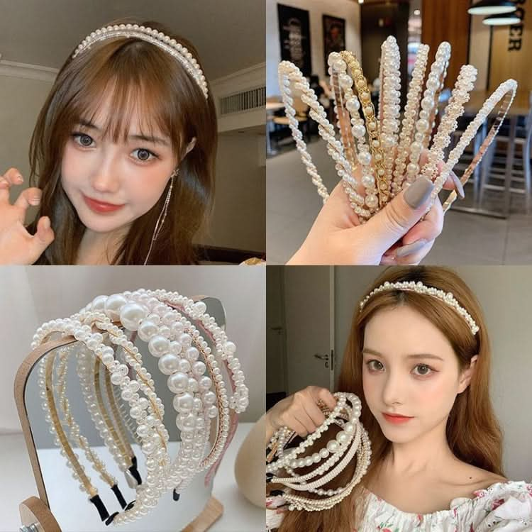 Sweet Pearl Headband Retro Versatile Hair Accessories Reluova