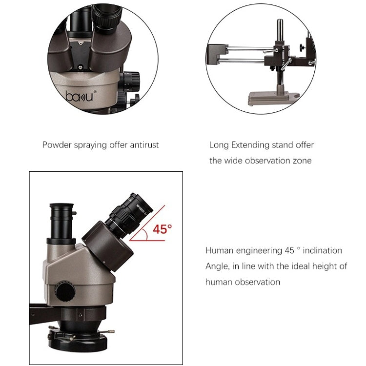 Baku BA-010T Electronic Microscopy Jewelry Appraisal Mobile Phone Circuit Board Repair Jade Magnifying Glass