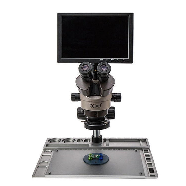 BAKU BA-011 Binomial Electronic Microscope Jewelry Appraisal Mobile Phone Repair With PCB Patch Repair Platform