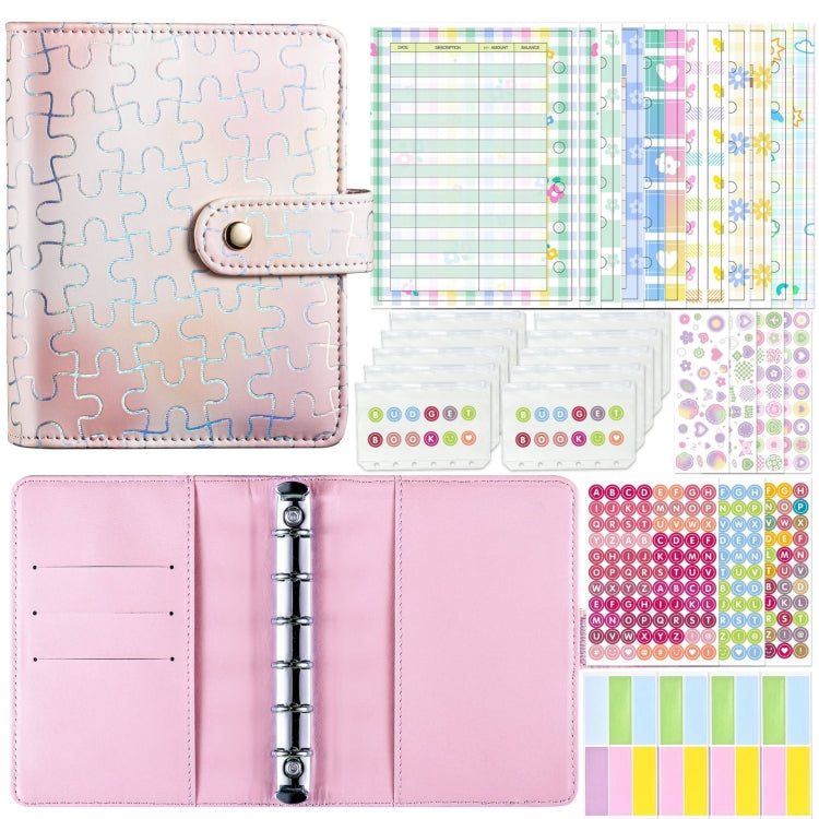 A7 Puzzle Pattern Hand Account Notebook Pocket Diary Book Loose-Leaf Cash Budget Book My Store