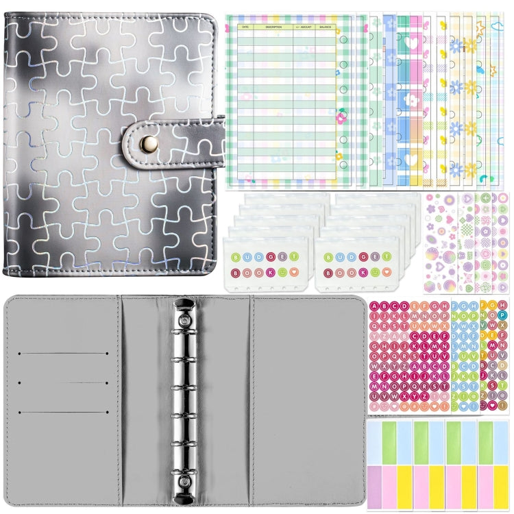 A7 Puzzle Pattern Hand Account Notebook Pocket Diary Book Loose-Leaf Cash Budget Book My Store