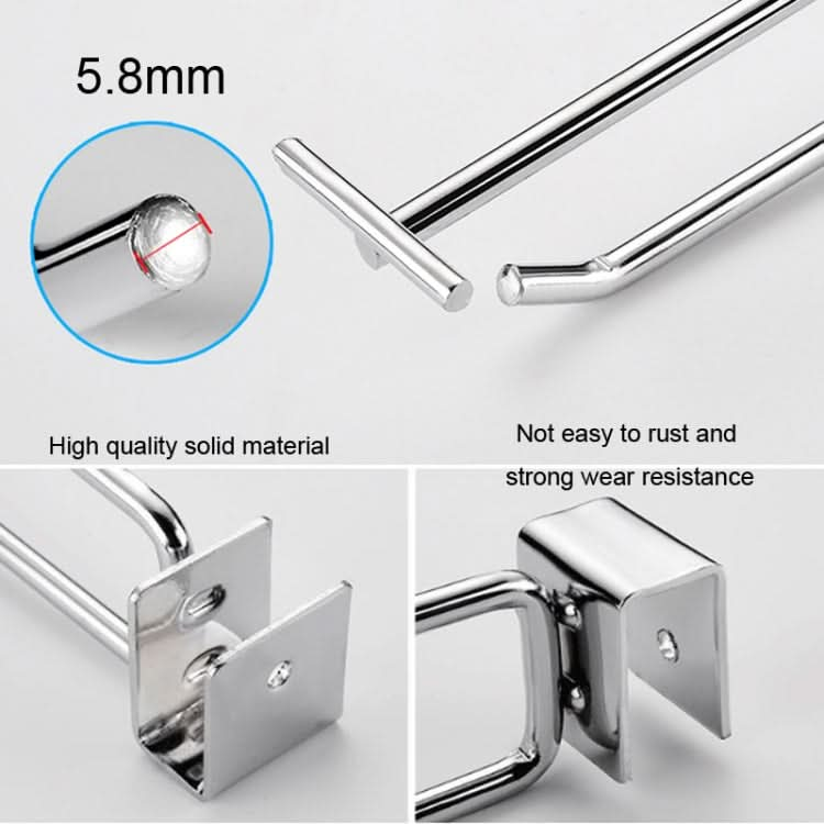 Square Tube Dual Line Hook Supermarket Hook