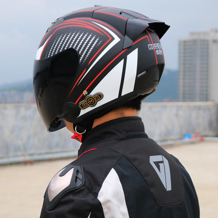 KUQIBAO Motorcycle Smart Bluetooth Sun Protection Double Lens Safety Helmet, Series 1