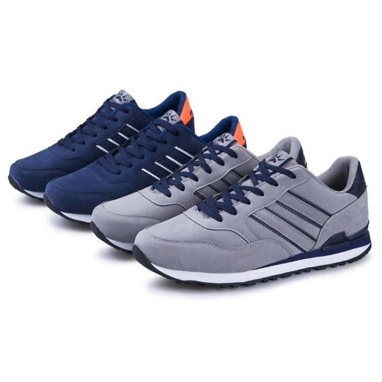 Mens Outdoor Casual Sport Shoes Lightweight Comfortable Leather Walking Running Sneakers Reluova