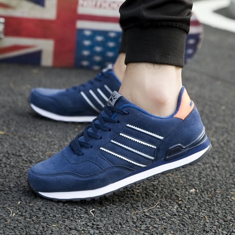 Mens Outdoor Casual Sport Shoes Lightweight Comfortable Leather Walking Running Sneakers Reluova