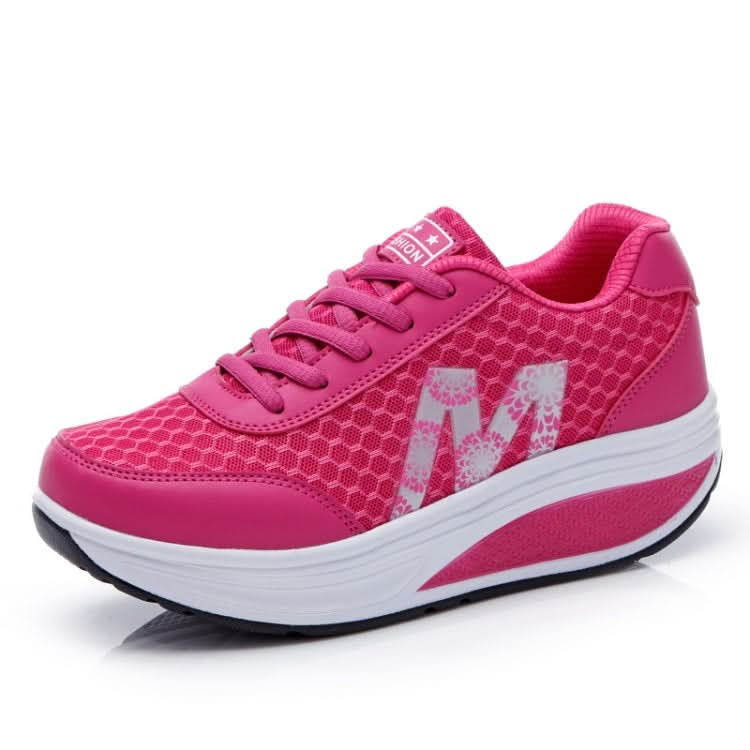 Womens Sneakers Thick Bottom Platform Shoes Mesh Breathable Rocker Shoes, Series 1 Reluova