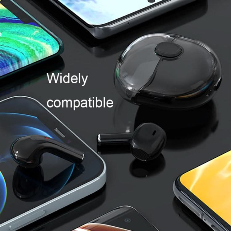 Transparent Semi-In-Ear Stereo Touch Waterproof Noise Reduction Bluetooth Earphones