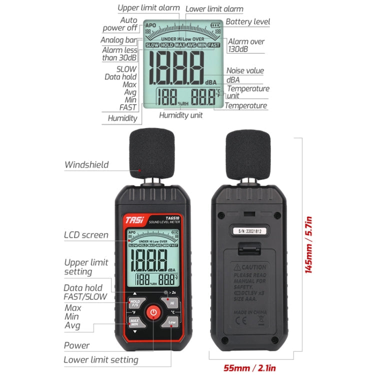 Household Noise Tester Decibel Device Reluova