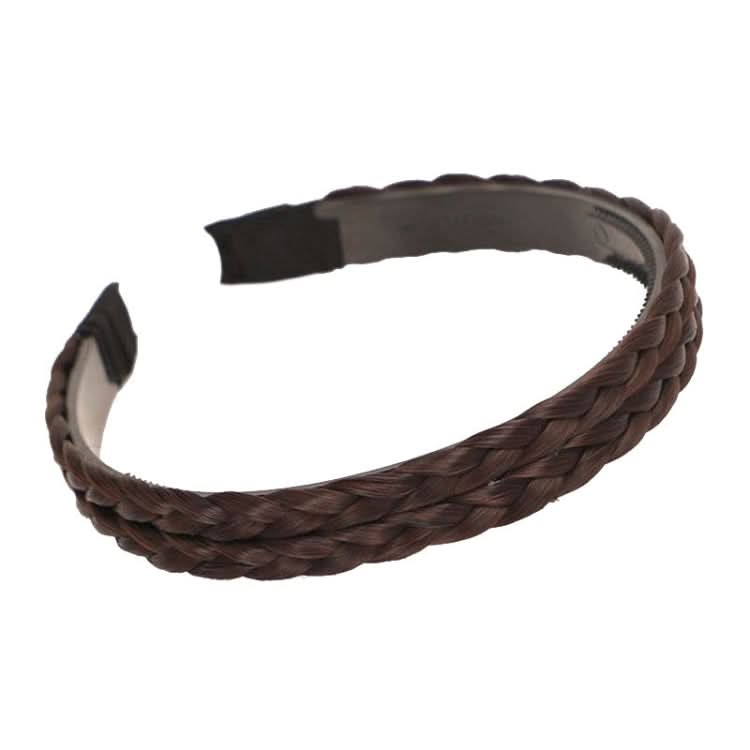 Wide-Brimmed Twisted Braid Hoops Wig Non-Slip Hair Accessories Reluova