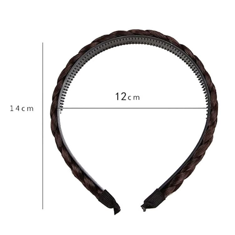 Wide-Brimmed Twisted Braid Hoops Wig Non-Slip Hair Accessories Reluova