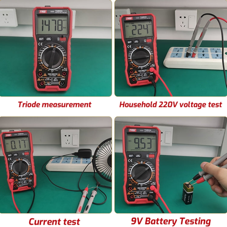 Digitales Hochpräzisionsmultimeter Digitalanzeige Haushalts-Multifunktionselektriker-Multimeter